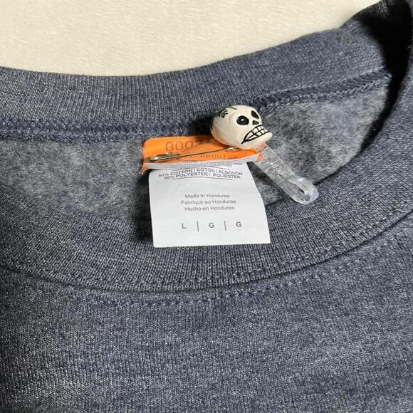 Barstool Sports Graphic Sweatshirt Men's L Winter Golf Print Gray Gildan Holiday - Picture 3 of 7